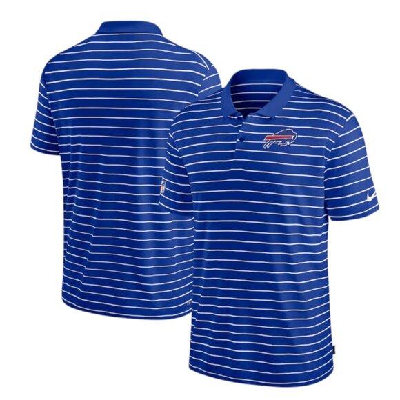 Nike Dri-Fit Buffalo Bills Performance Polo Men's size 2XL Royal Sideline Stripe - Picture 1 of 13